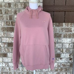 Champion mauve color Sweatshirt fleece lined Hoodie size XL